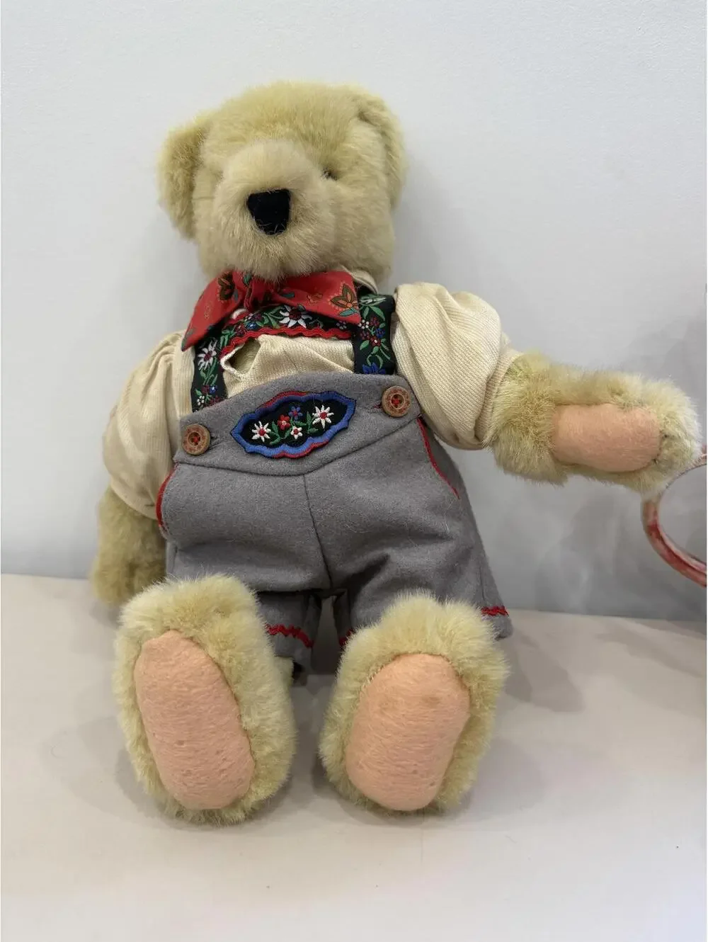 Vintage Fuzzy Vanderbear Eine Kleine Mountain Climber Stuffed Animal Plush Toy